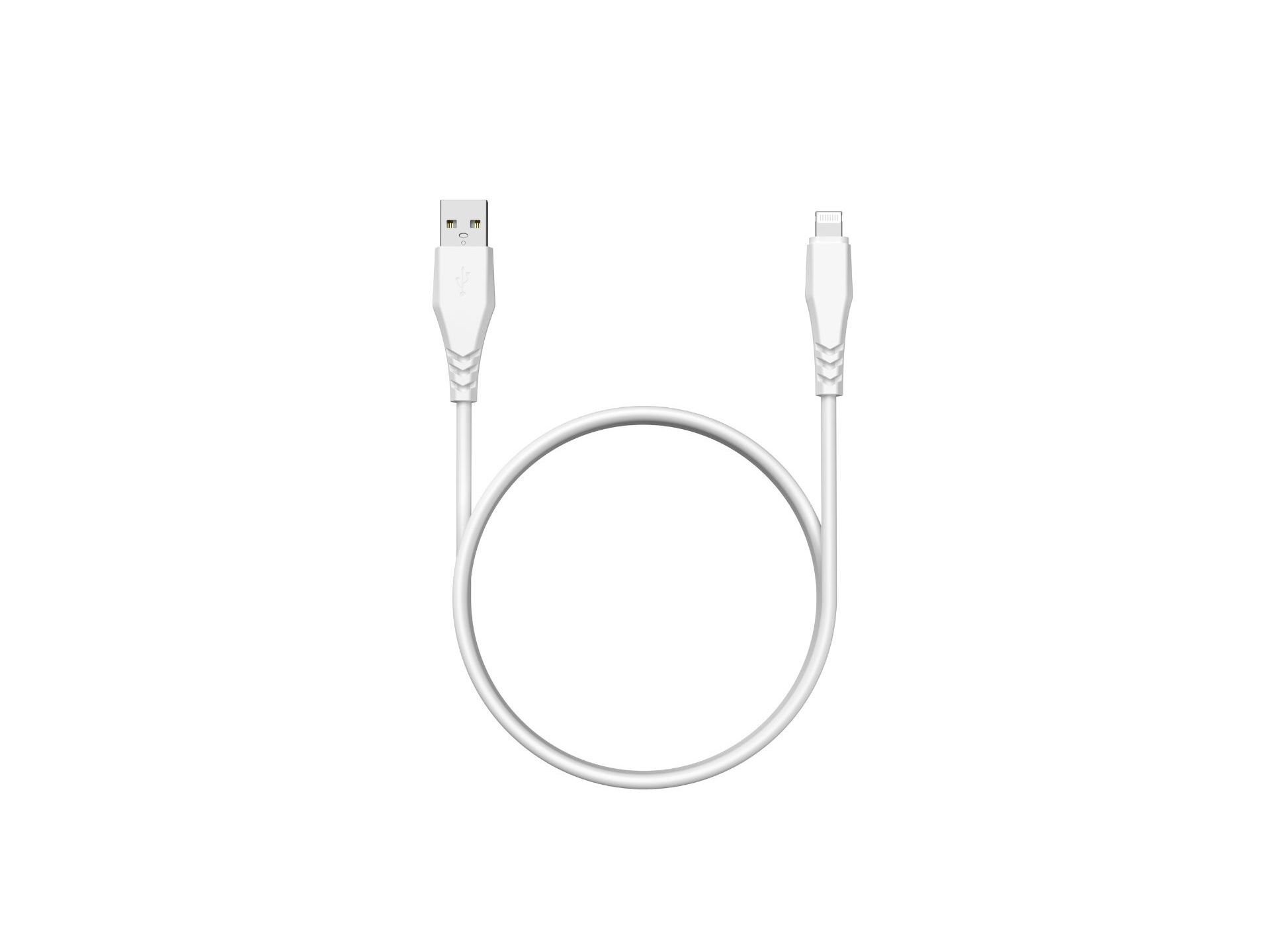 CABO USBA TO 8 PIN QILIVE 600183297 BRANCO 0.6M 2.4A image number 0