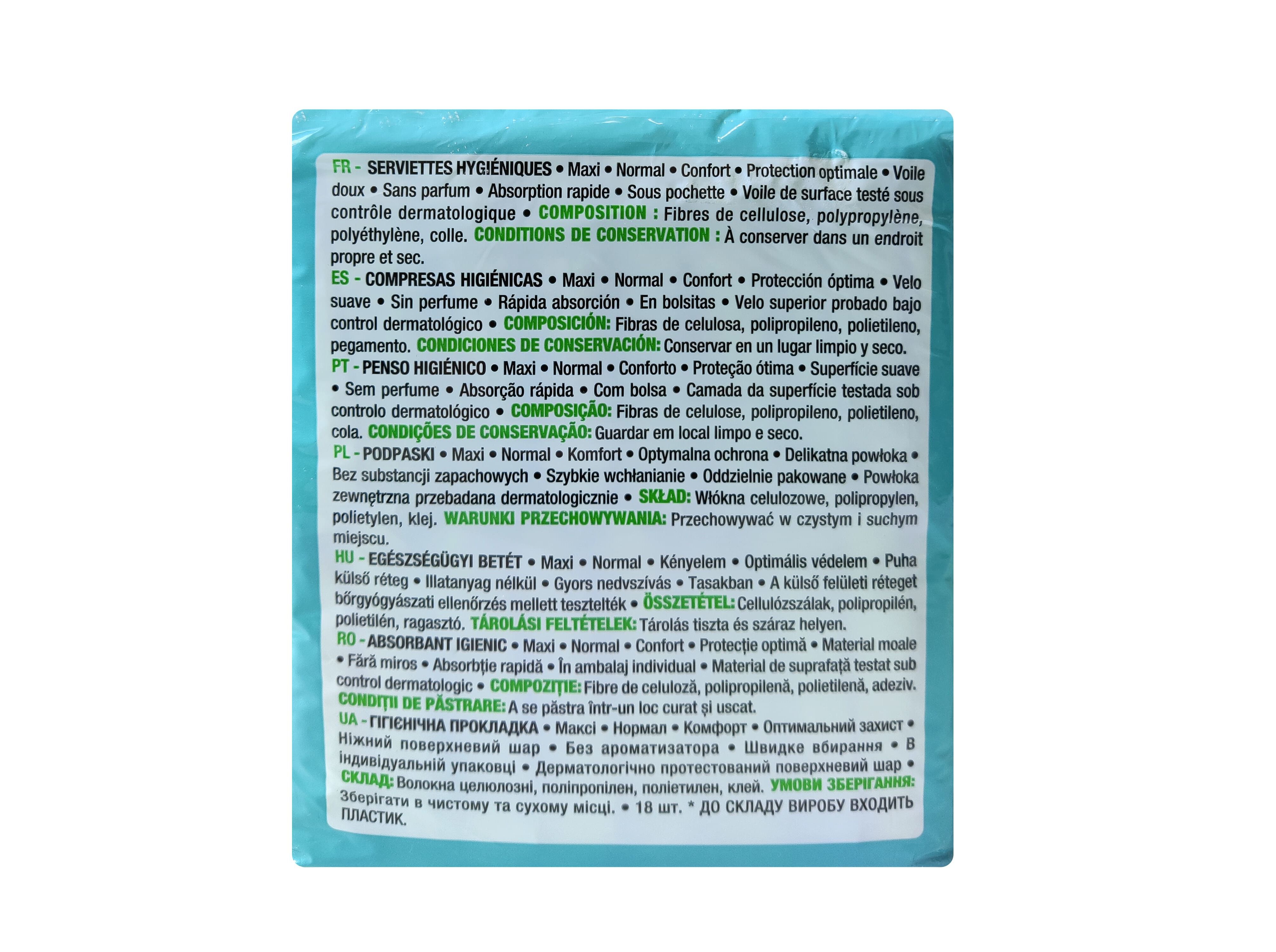 PENSOS HIGI&Eacute;NICOS AUCHAN MAXI NORMAL SEM ABAS BOLSA 18UN image number 2