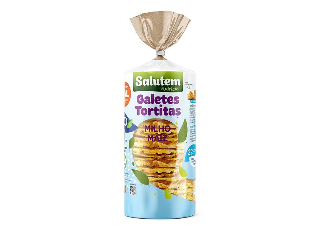 GALETES SALUTEM MILHO SEM SAL BIO 130G