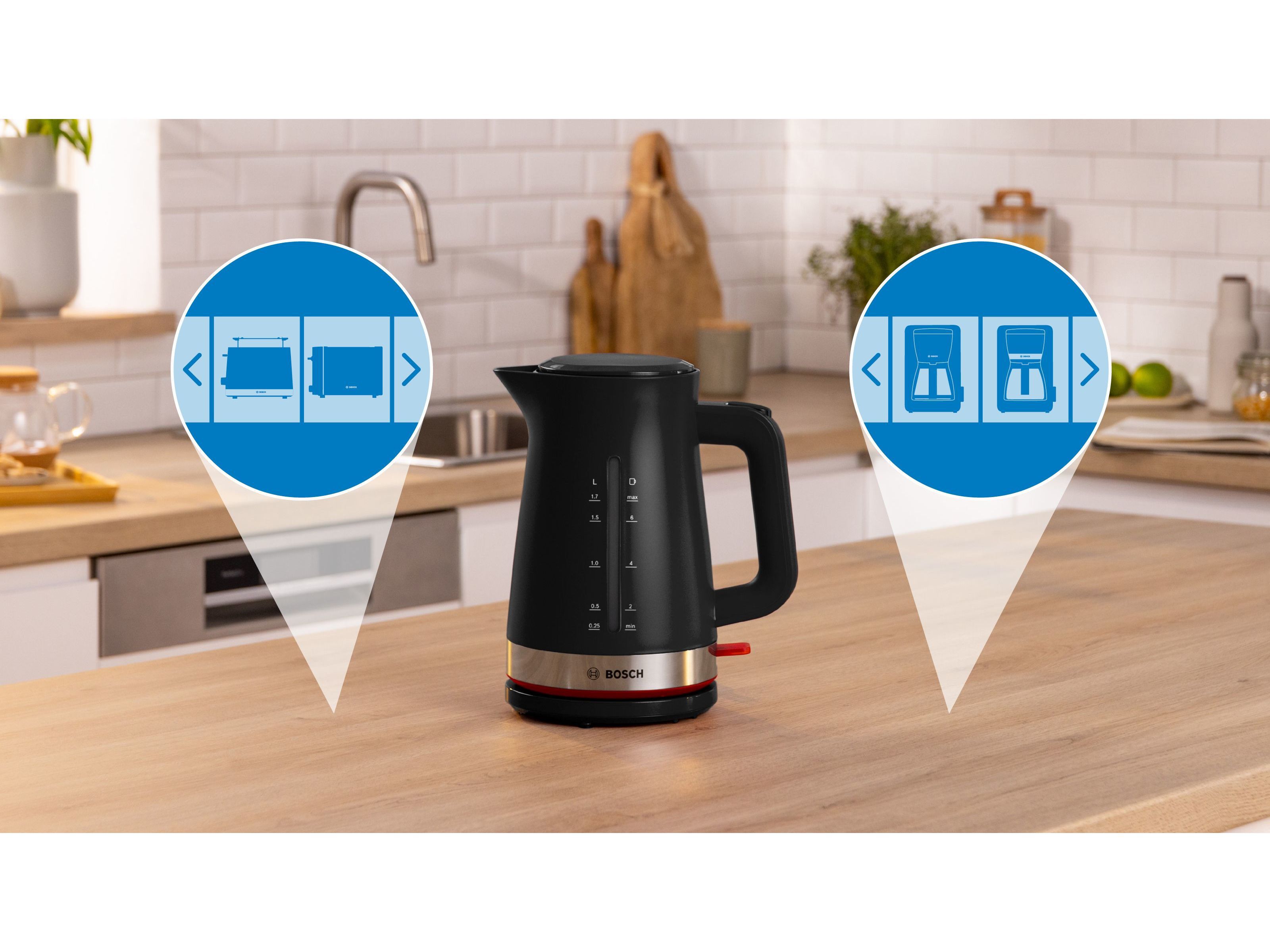 JARRO EL&Eacute;TRICO BOSCH TWK4M223 PRETO MYMOMENT 2400W image number 5