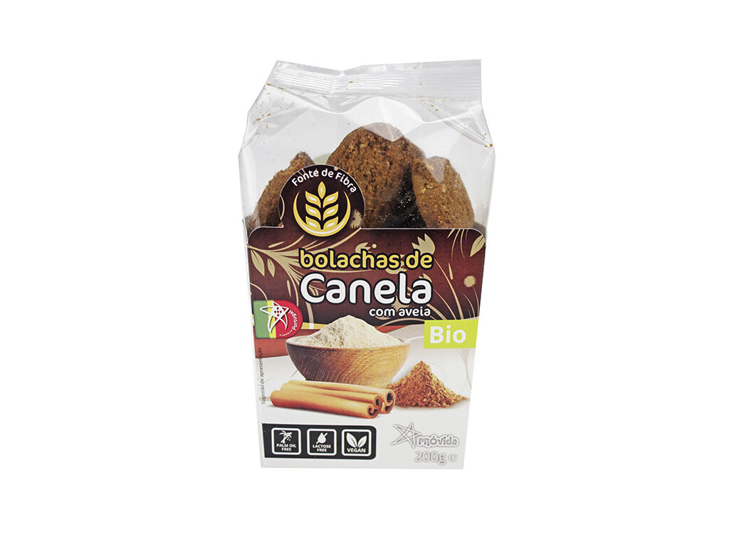 BOLACHA PROVIDA CANELA E AVEIA BIO 200G image number 0