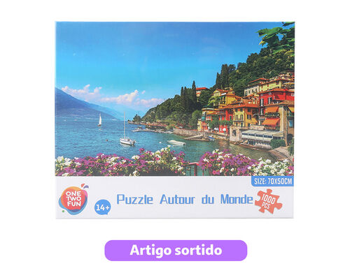 PUZZLE CIDADES ONE TWO FUN 1000 PEÇAS image number 4