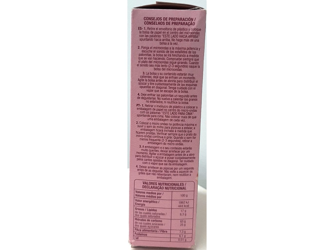 PIPOCAS MICRO-ONDAS AUCHAN DOCES 300 G (3X100G) image number 2