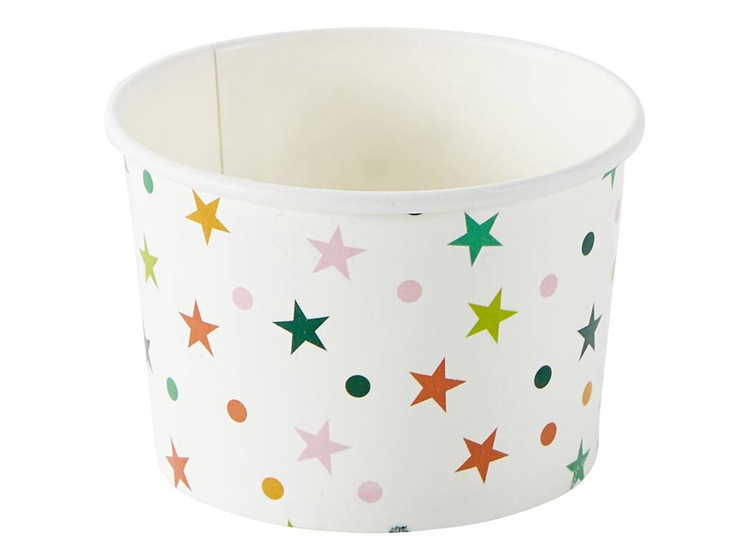 TA&Ccedil;A APERITIVOS DE CART&Atilde;O ACTUEL ESTRELA MULTICOR 6 UNIDADES