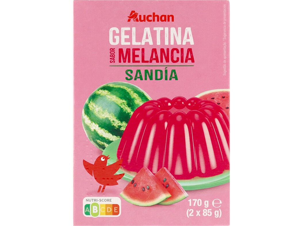 GELATINA AUCHAN MELANCIA 170G
