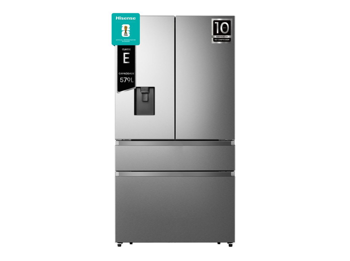 FRIGOR&Iacute;FICO AMERICANO HISENSE RF749N4SWSE (NO FROST E 178.5CM 579L INOX)