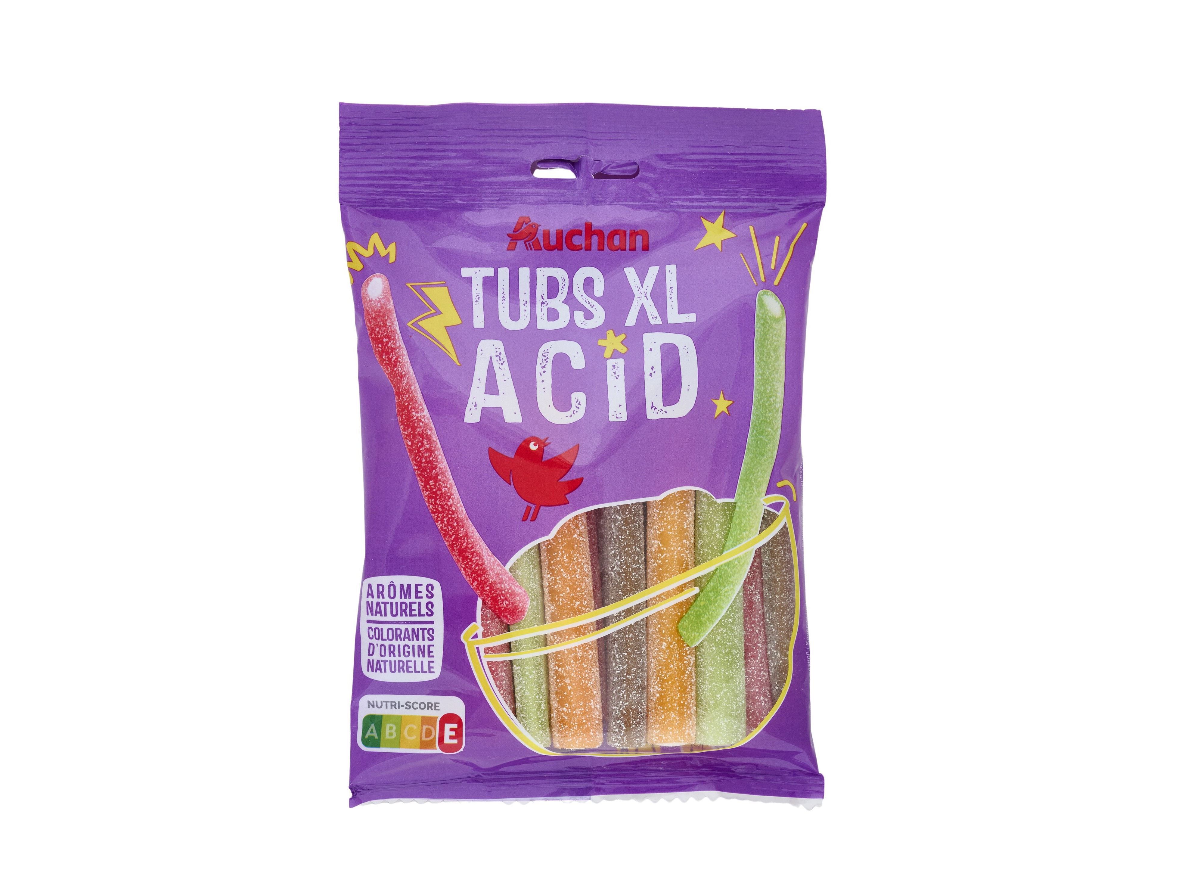 GOMAS AUCHAN TUBOS &Aacute;CIDOS 180G