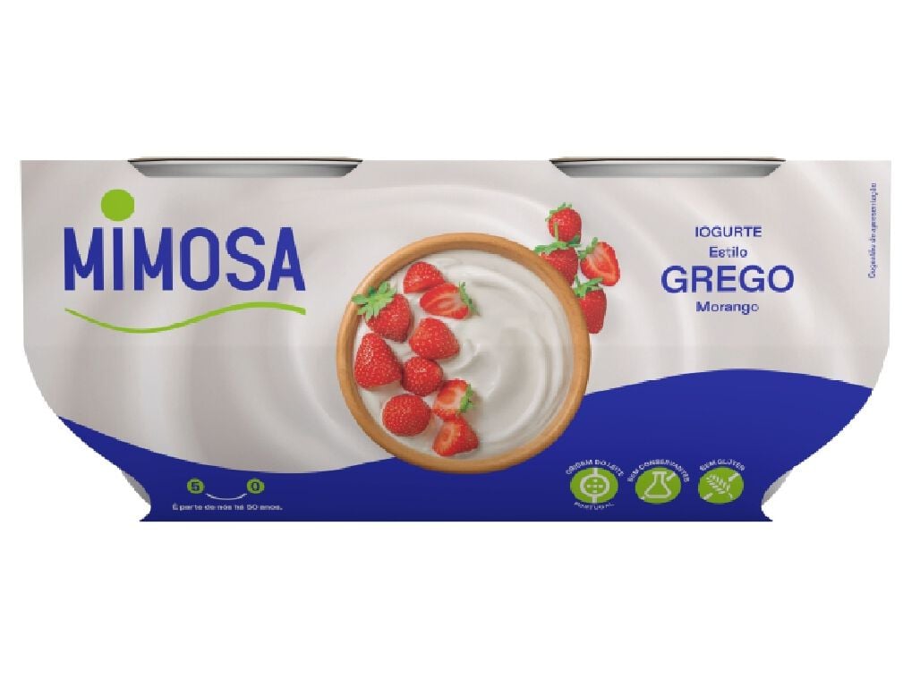 IOGURTE MIMOSA GREGO BATIDO MORANGO 4X110G