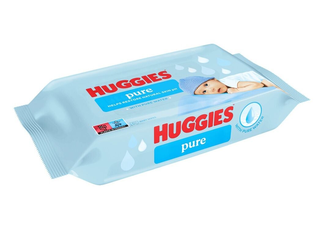 TOALHITAS HUGGIES PURE 48UN image number 1