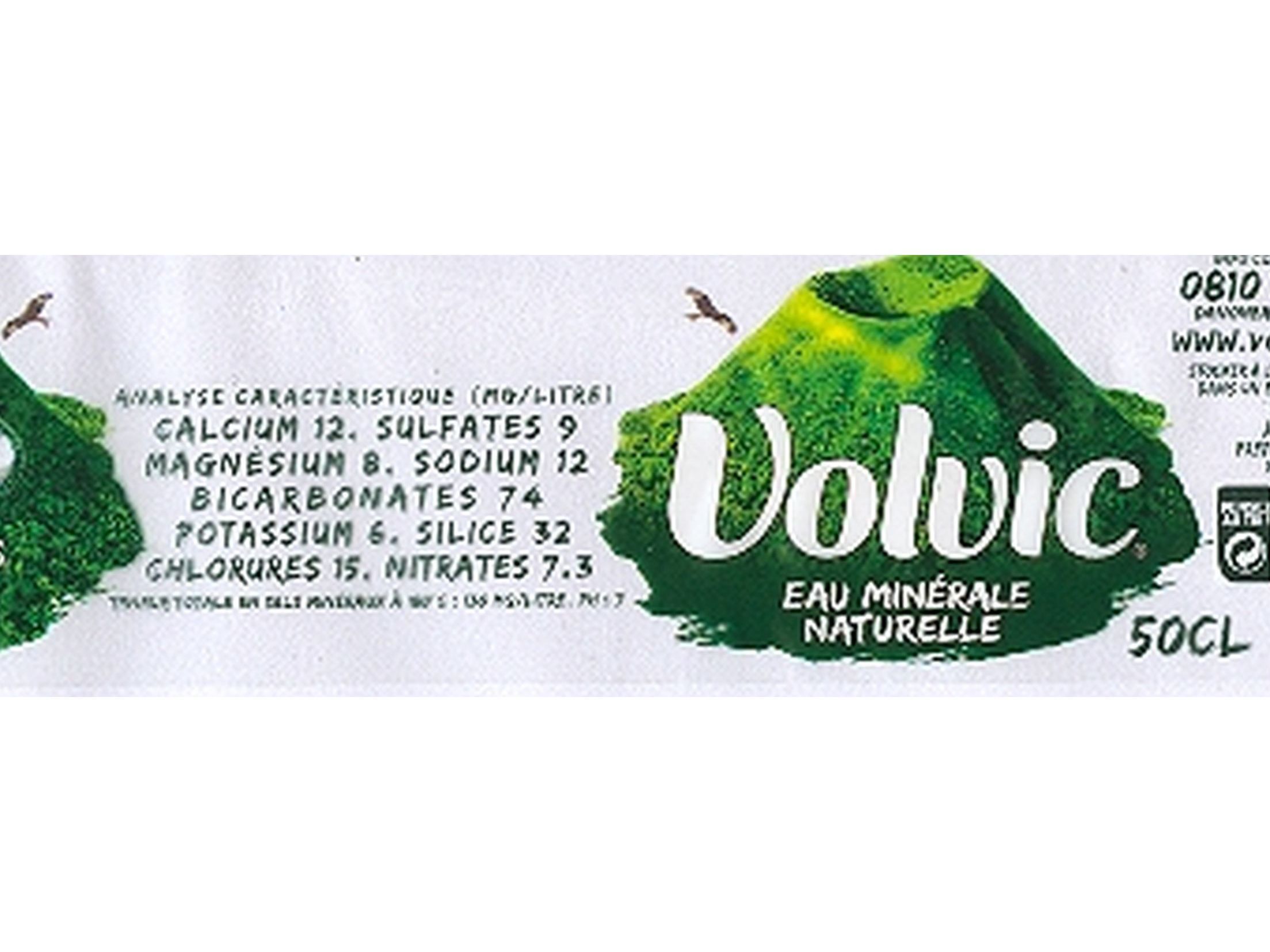 &Aacute;GUA MINERAL NATURAL VOLVIC 0.50L image number 1