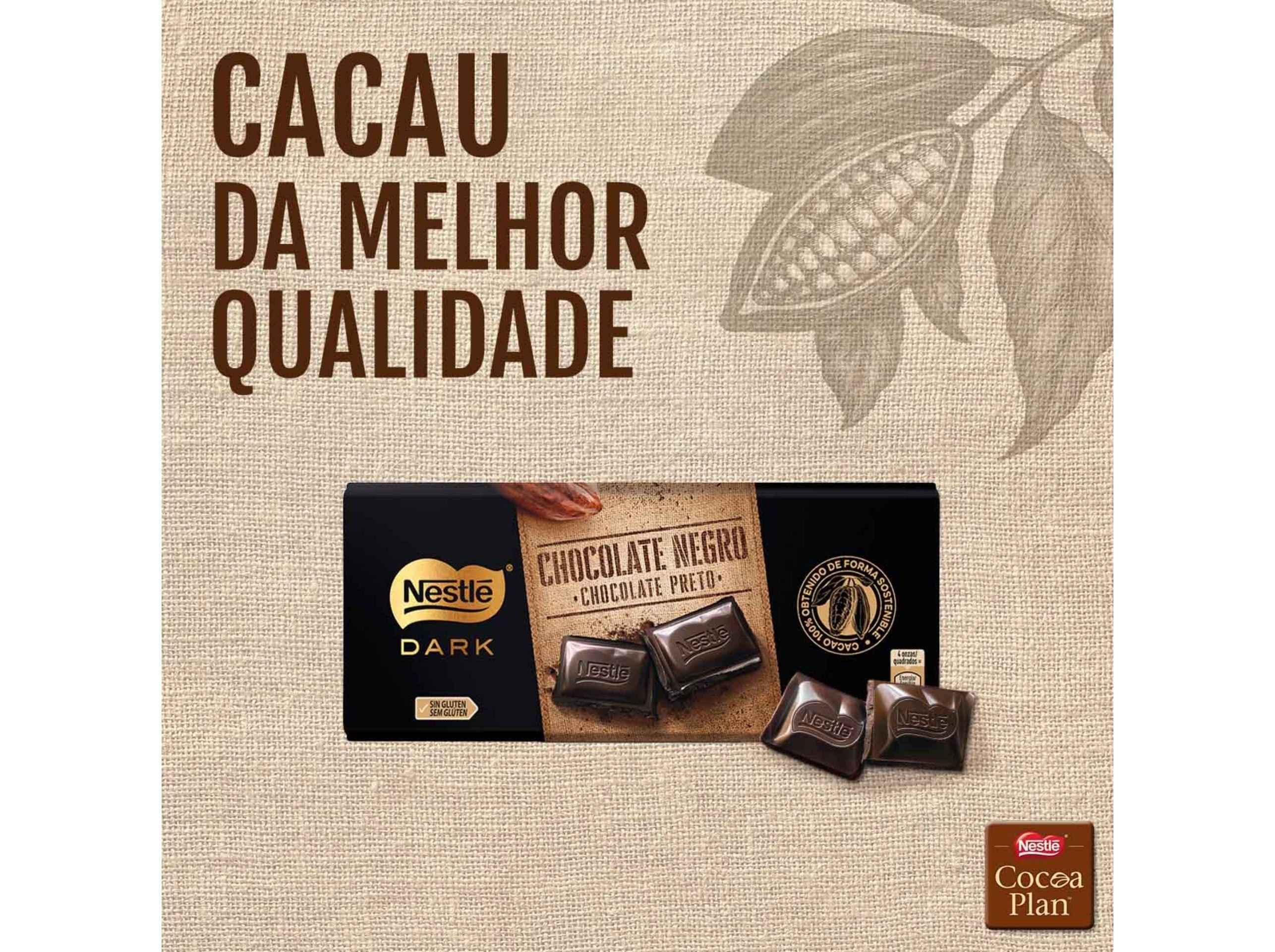 TABLETE NESTL&Eacute; DARK CHOCOLATE PRETO 125G image number 1