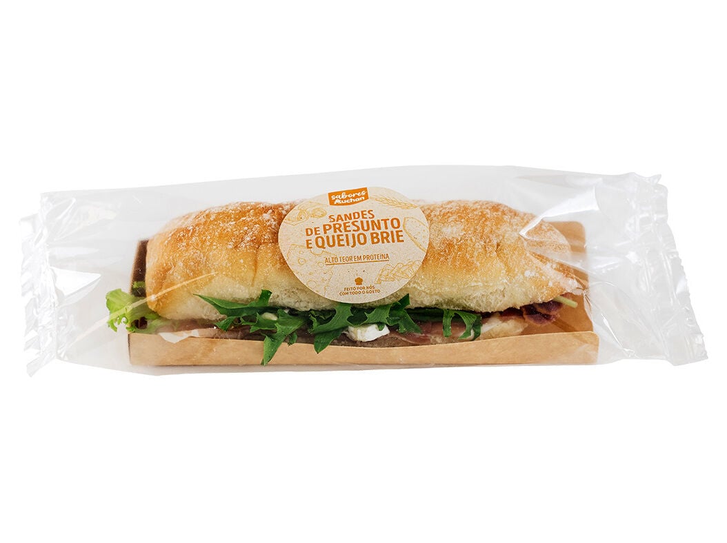 SANDES DE PRESUNTO E QUEIJO BRIE SABORES AUCHAN UN