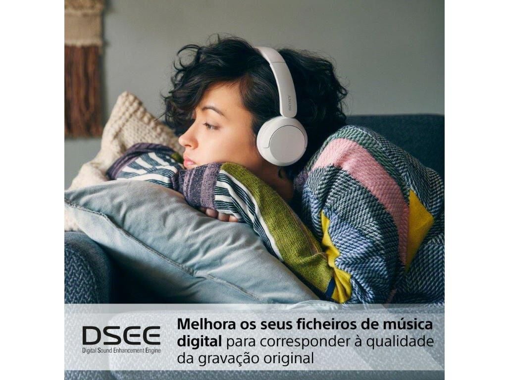 AUSCULTADORES SEM FIO SONY WHCH520W BRANCO image number 6