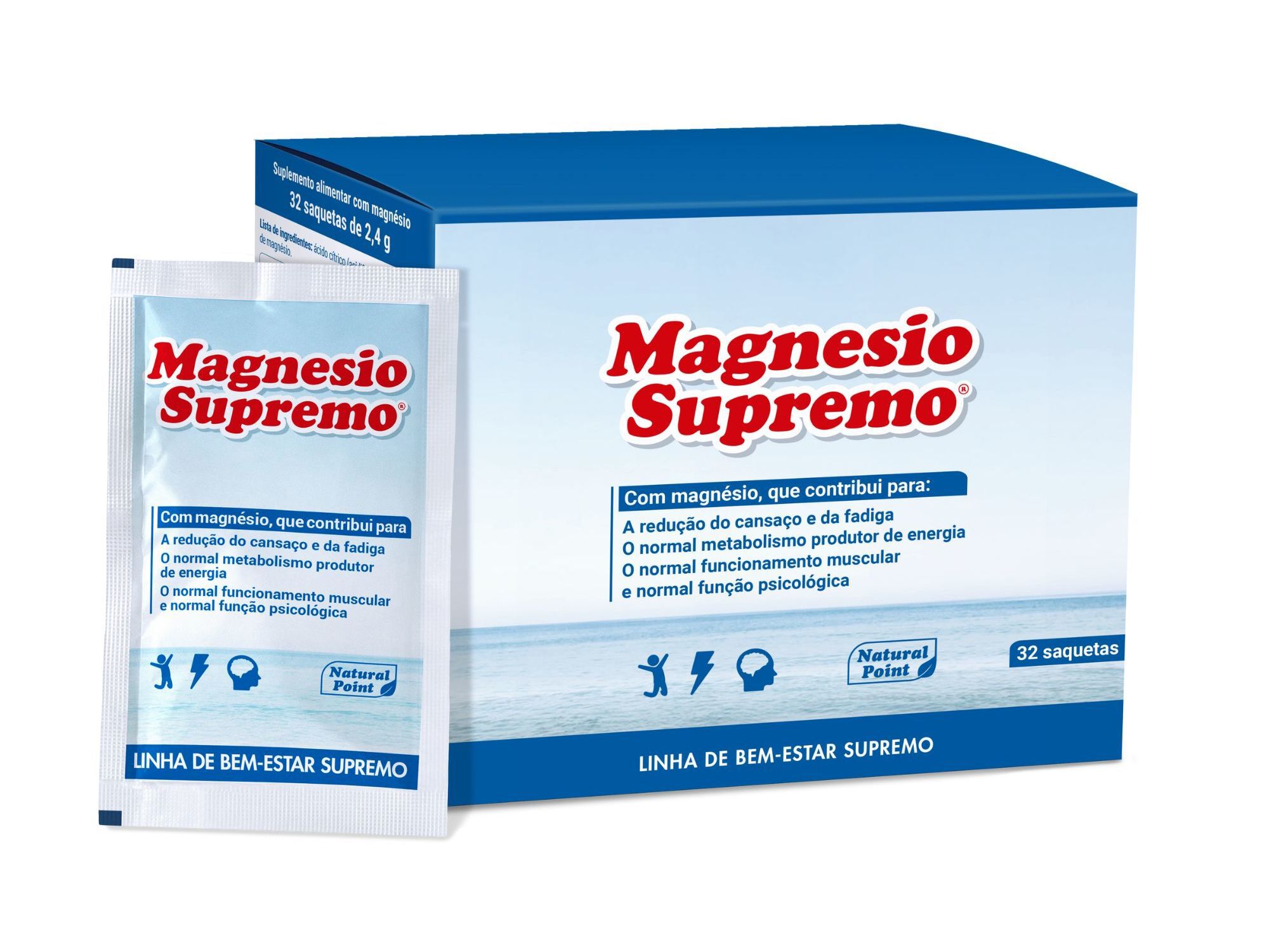 SUPLEMENTO MAGNESIO SUPREMO 32 SAQUETAS image number 0