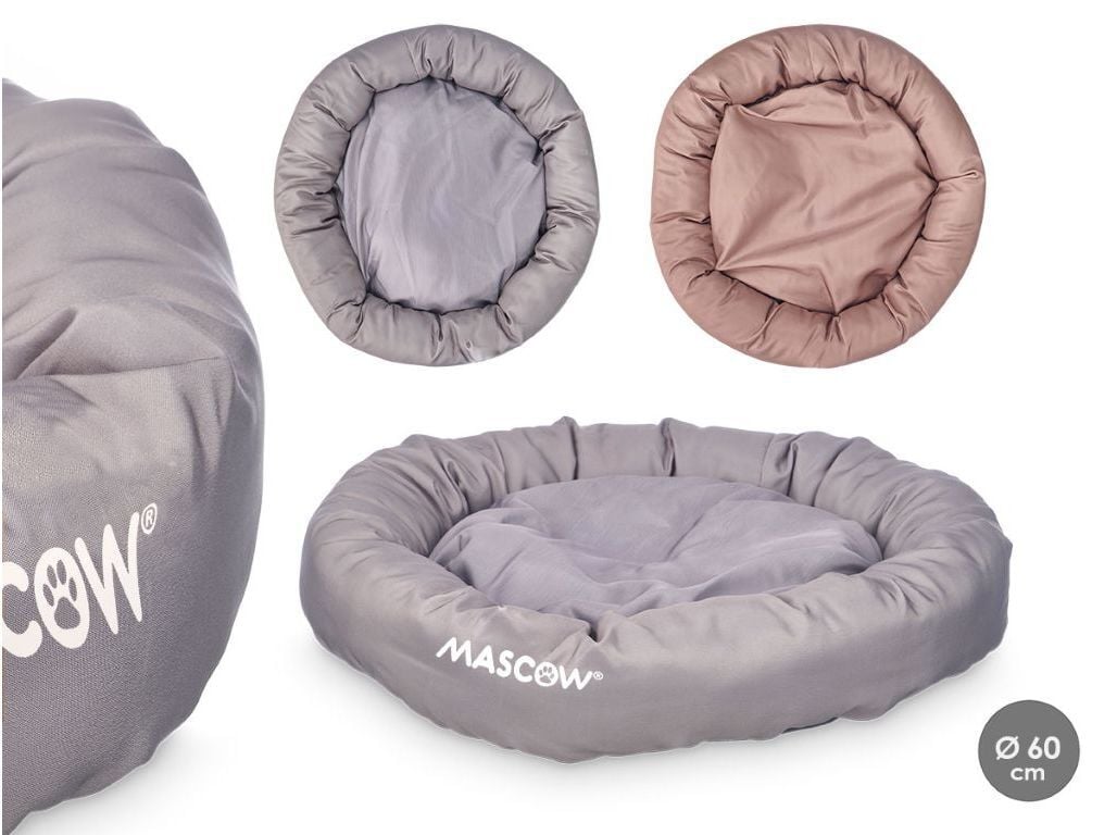 CAMA PARA ANIMAIS MASCOW REDONDA 60CM CORES SORTIDAS image number 1