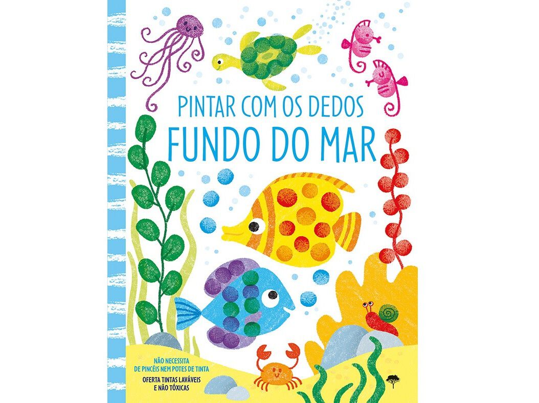 LIVRO PINTAR COM OS DEDOS - FUNDO DO MAR image number 0