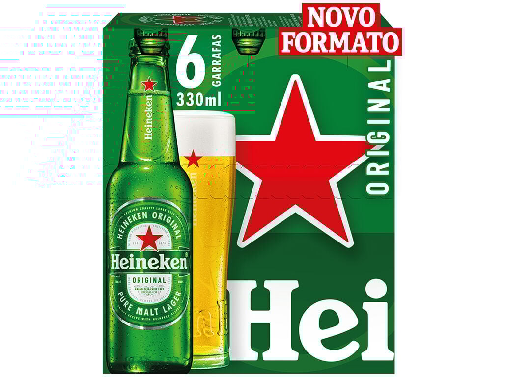 CERVEJA HEINEKEN 6X0.33L image number 1