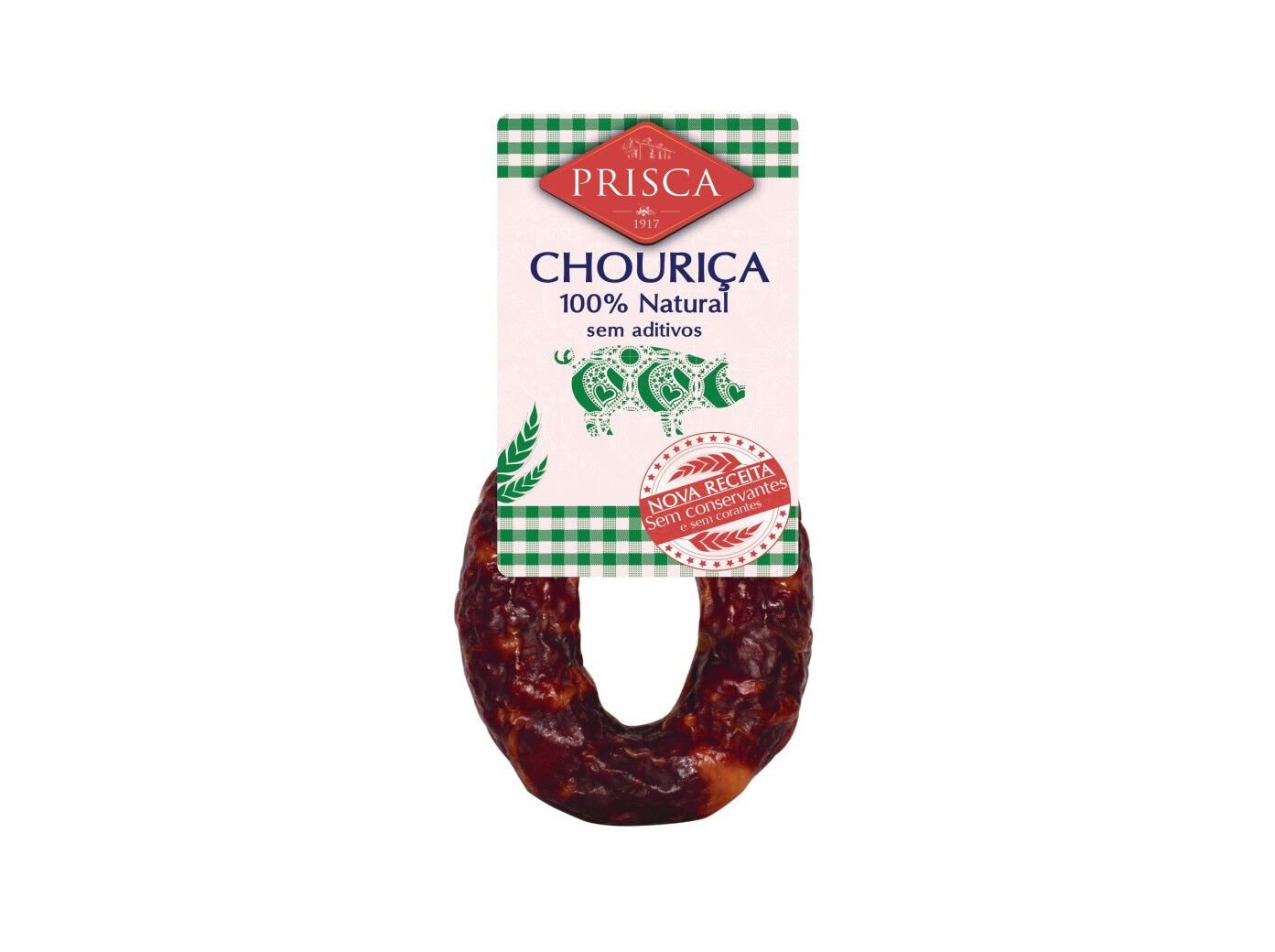 CHOURI&Ccedil;A CASA DA PRISCA SEM ADITIVOS 180 G image number 1