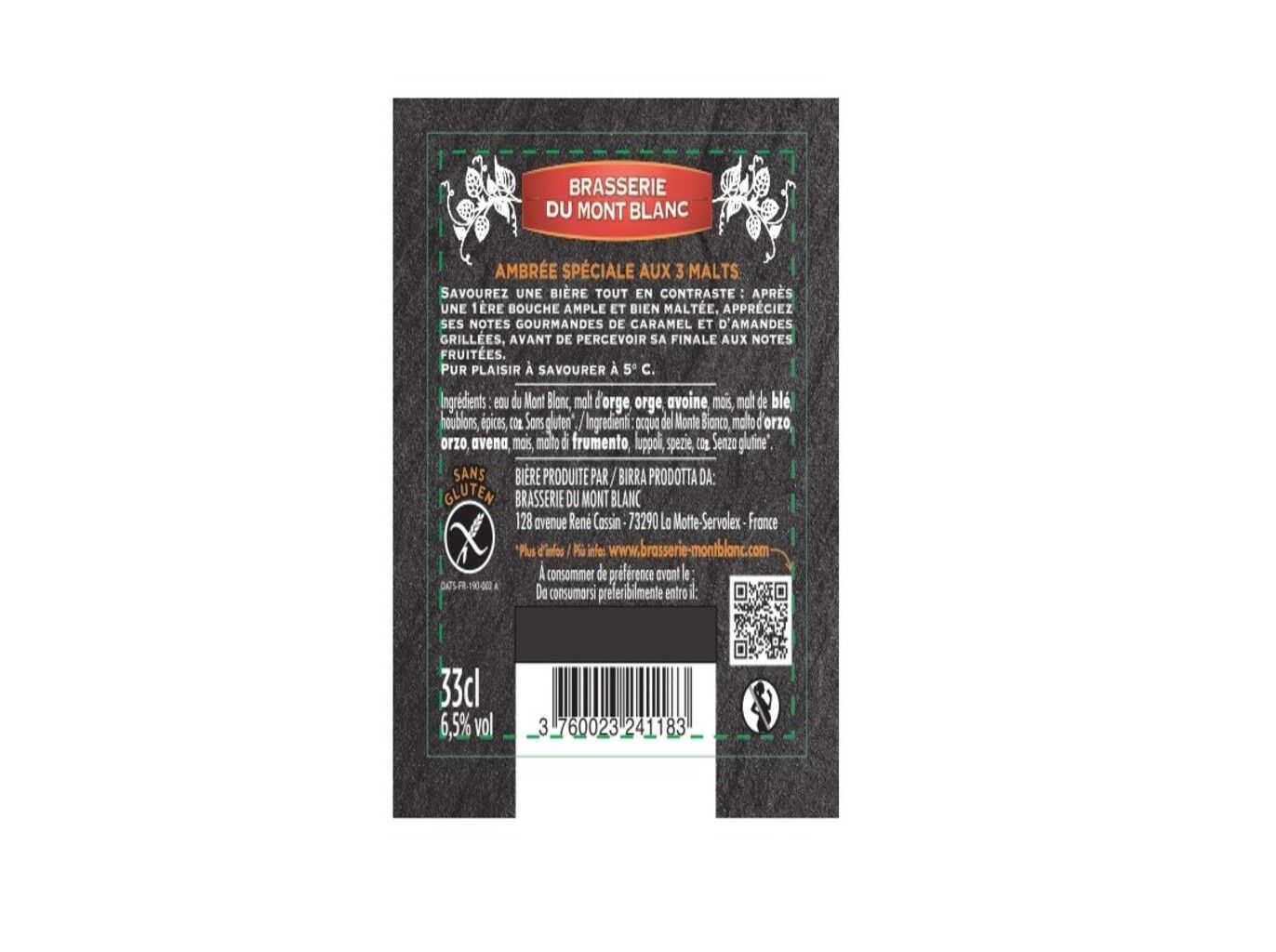 CERVEJA ESTRANGEIRA MONT BLANC ROUSSE FRAN&Ccedil;A 0.33L image number 1