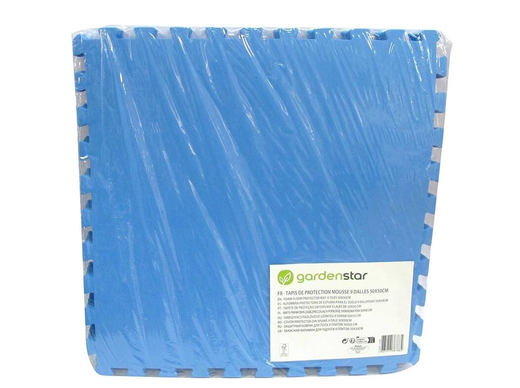 TAPETE PARA PISCINA GARDENSTAR COM 9 PE&Ccedil;AS 50X50CM