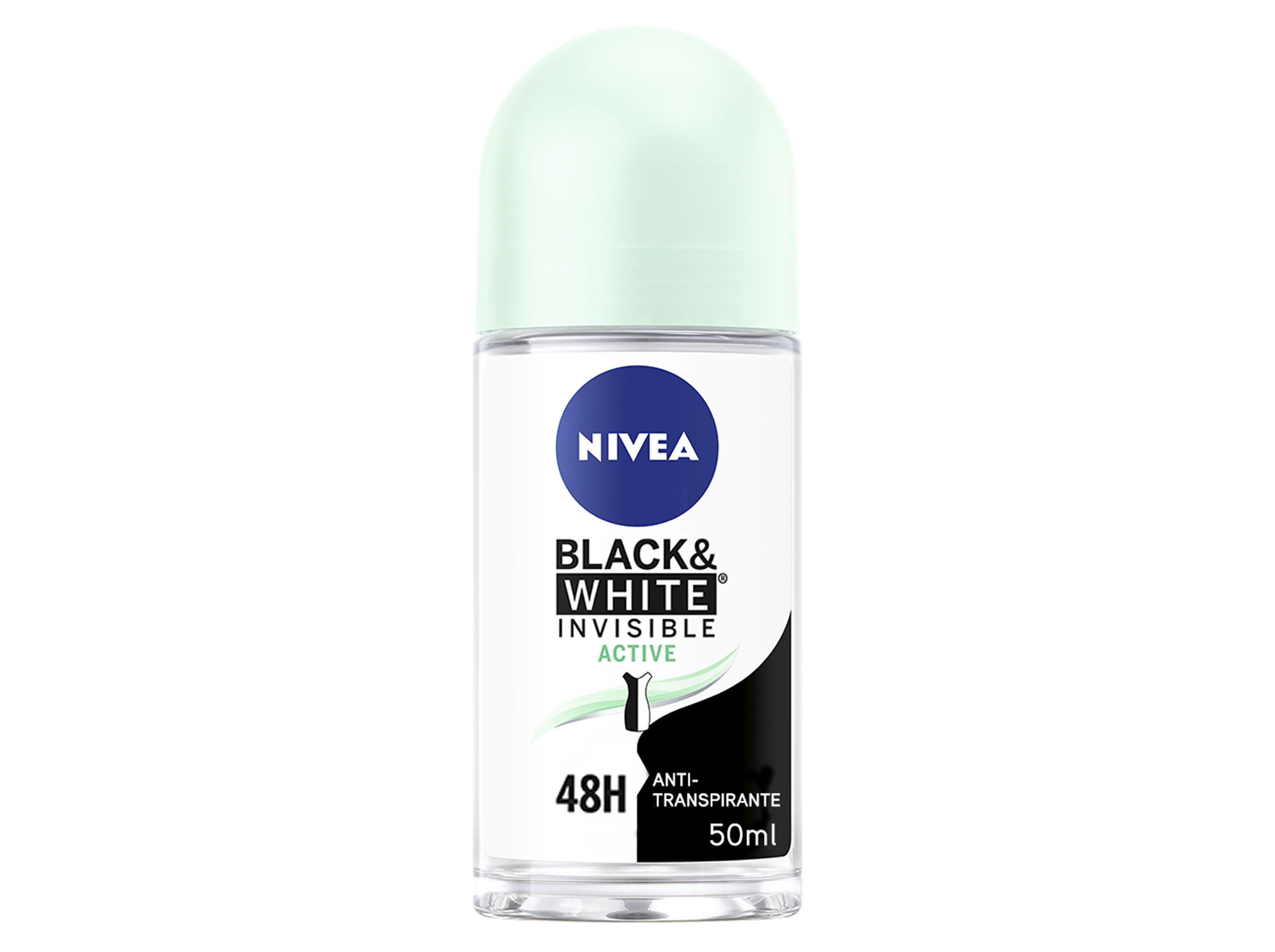Desodorizante Roll-on Invisible for Black & White Active NIVEA 50 ml image number 0