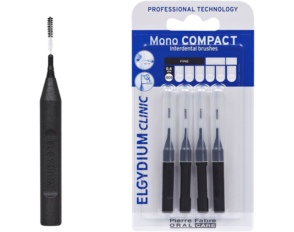 ESCOVILH&Otilde;ES ELGYDIUM MONO COMPACT PRETO 4UN image number 0