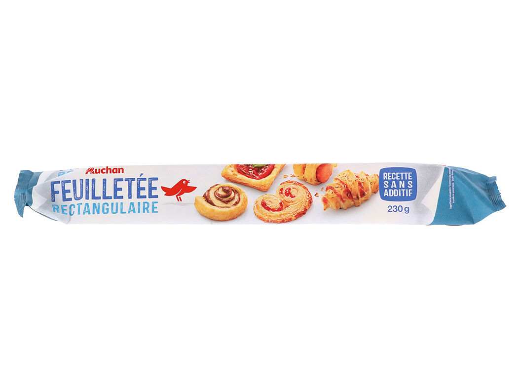 MASSA FOLHADA RETANGULAR AUCHAN 230 G image number 0