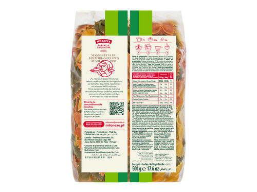 FARFALLE MILANEZA TRICOLORE 500G image number 1