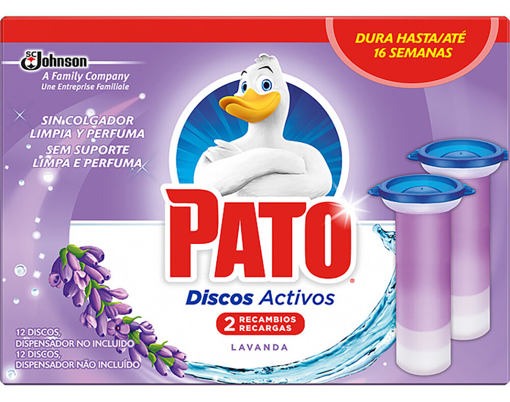 BLOCO PATO SANIT&Aacute;RIO DISCO LAVANDA 2X36ML image number 0