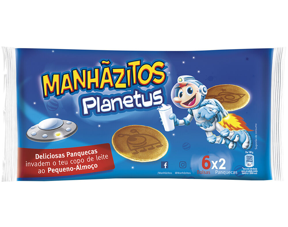 BOLO BOLLYCAO MANHAZITOS PLANETUS 12UN 210G