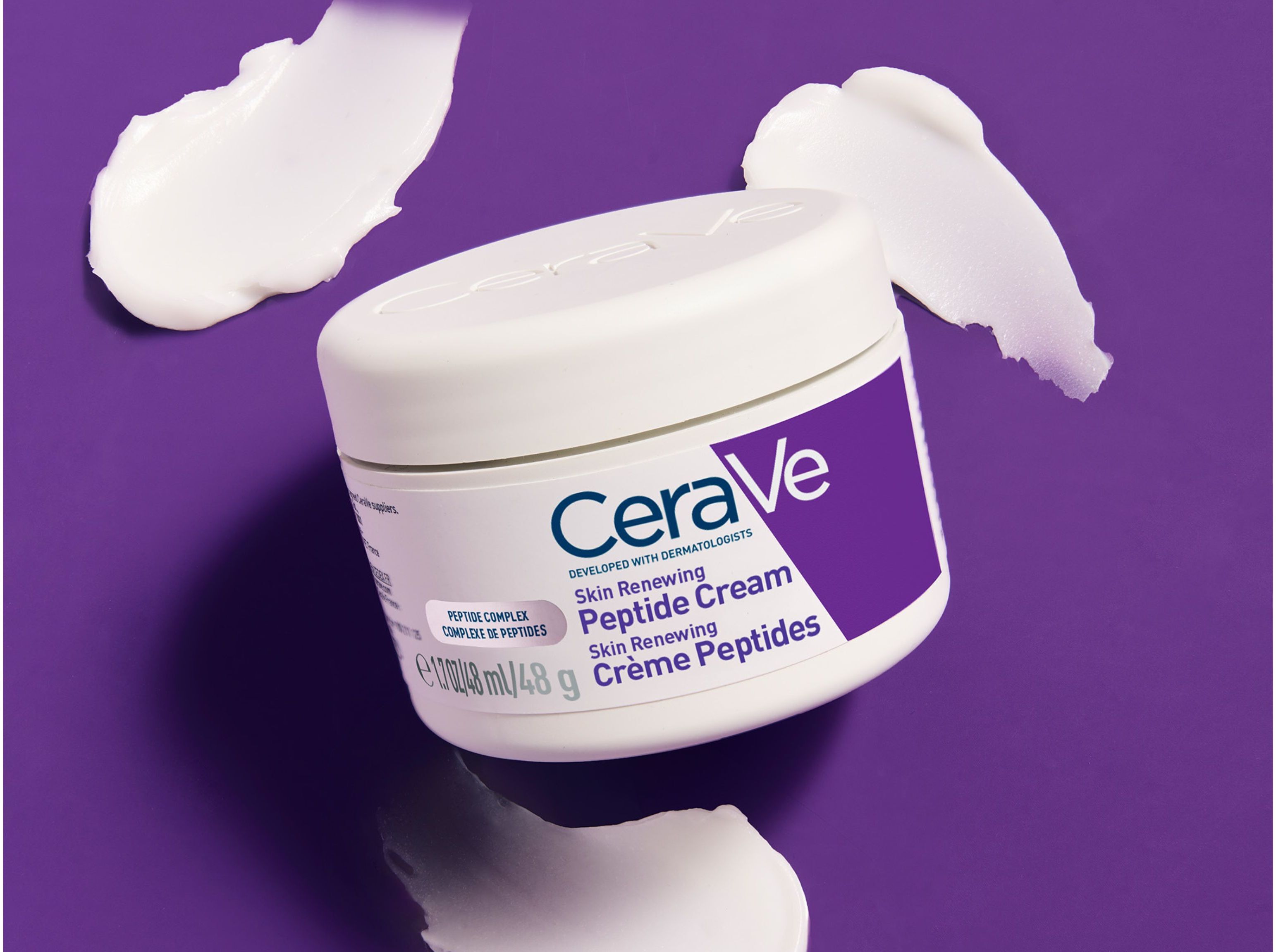 CREME CERAVE SKIN RENEWING P&Eacute;PTIDOS 48G image number 1