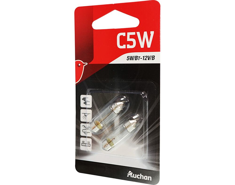L&Acirc;MPADA AUTO AUCHAN C5W 12V PACK 2 UNIDADES