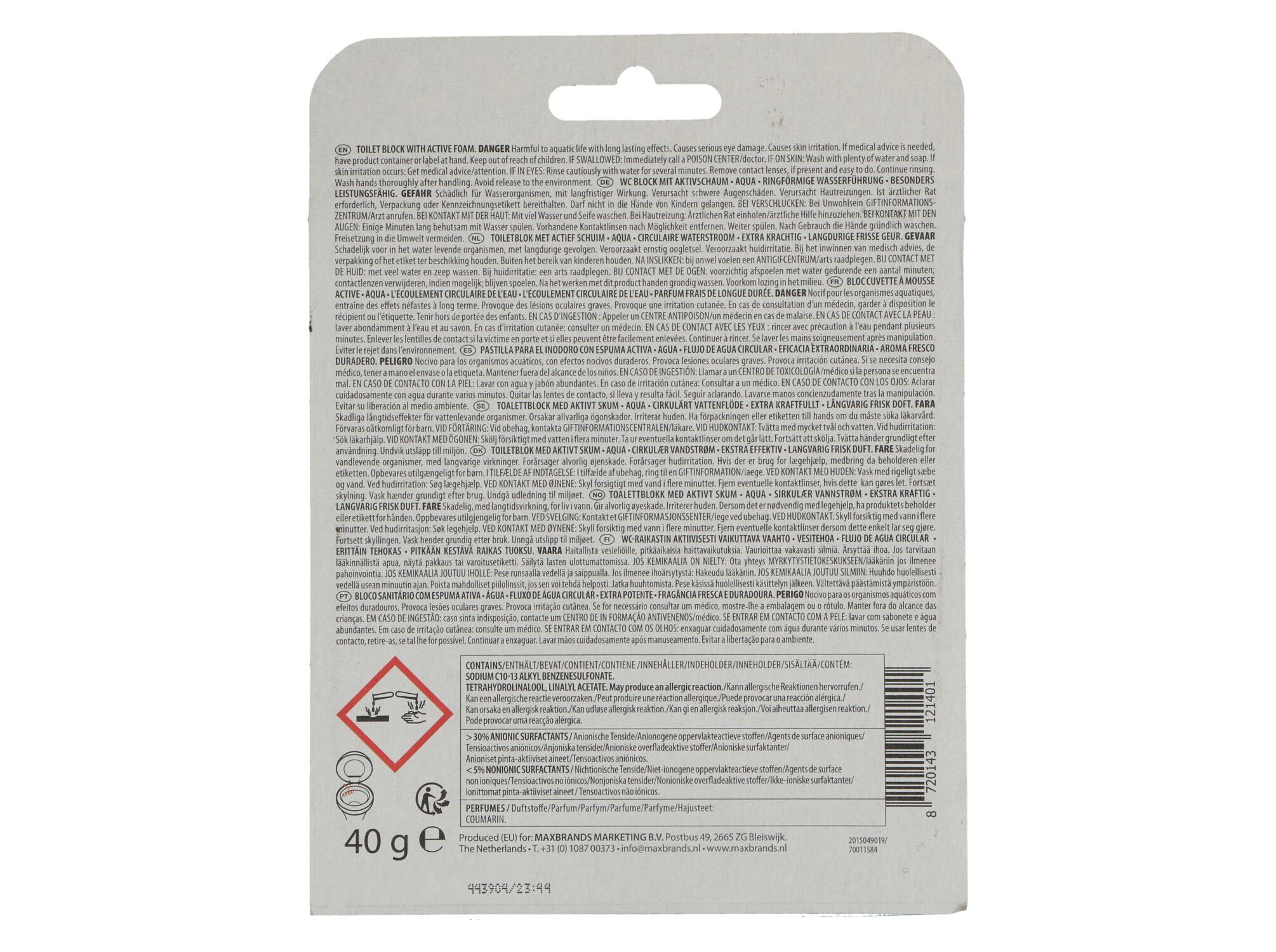 BLOCO SANIT&Aacute;RIO AT HOME CLEAN AQUA POWER 1 UN image number 1