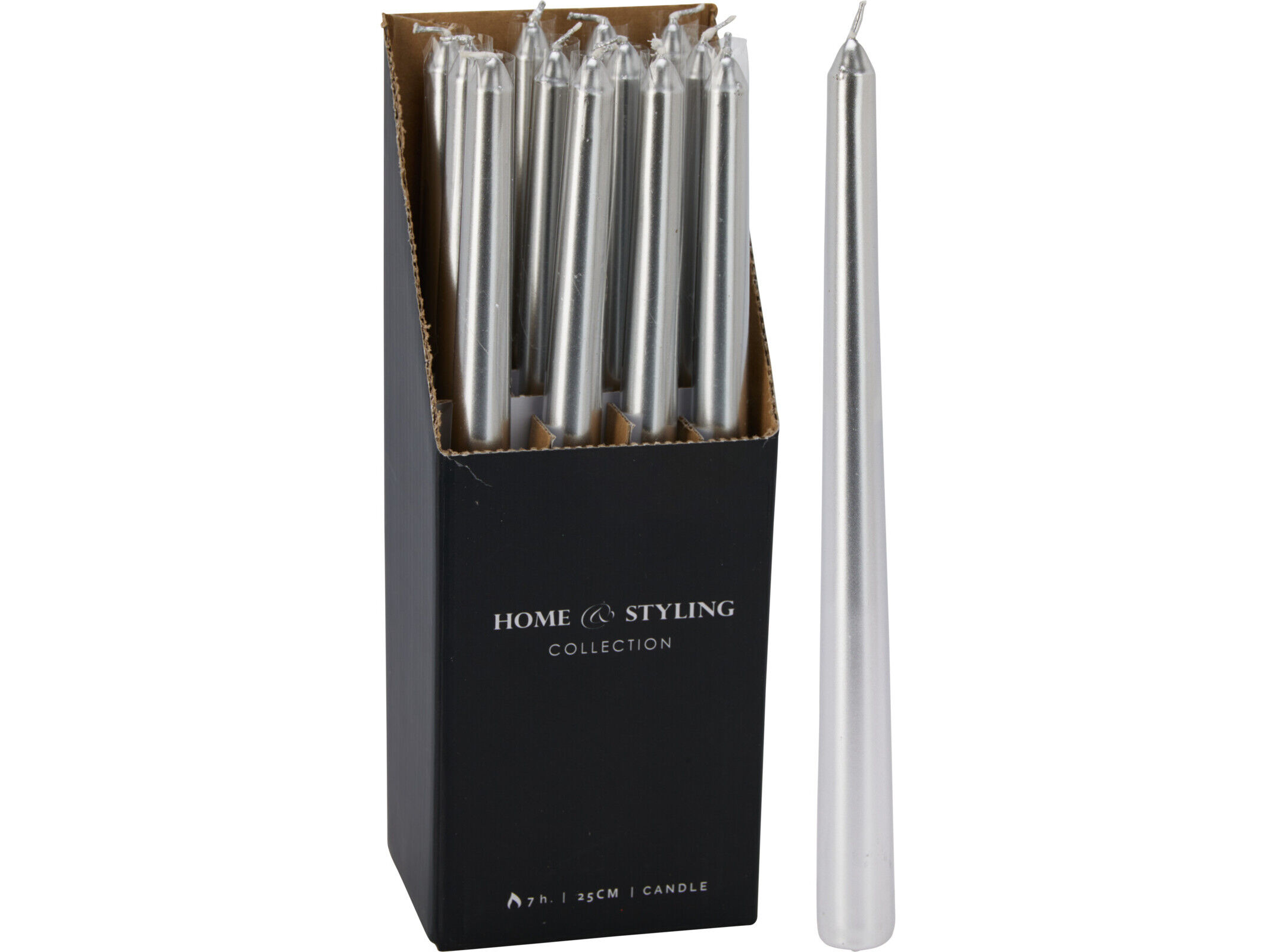 VELA PRATEADO 2.1X2.1X25CM image number 2