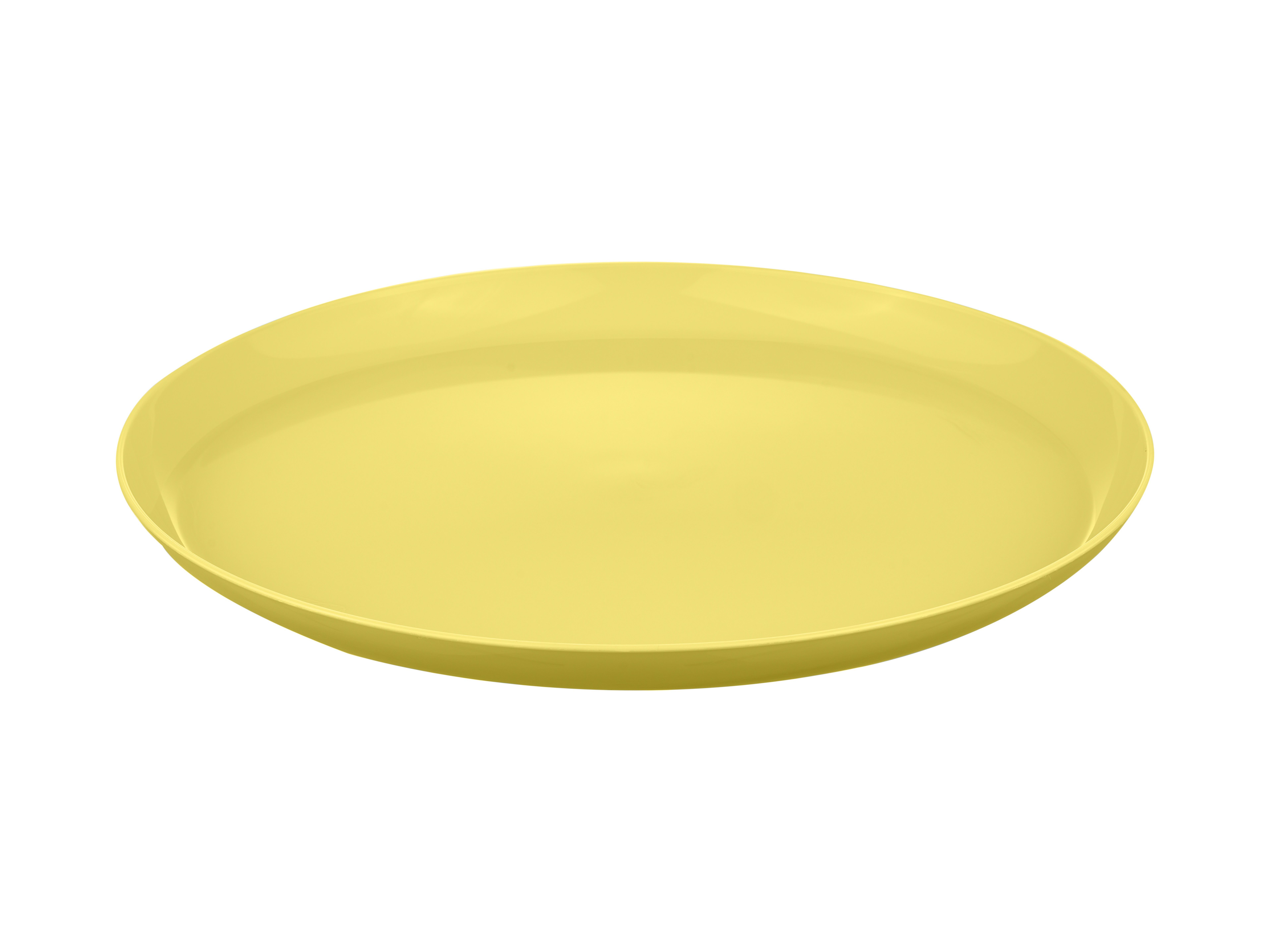PRATO INFANTIL PL&Aacute;STICO REUTILIZ&Aacute;VEL AMARELO ACTUEL 22CM