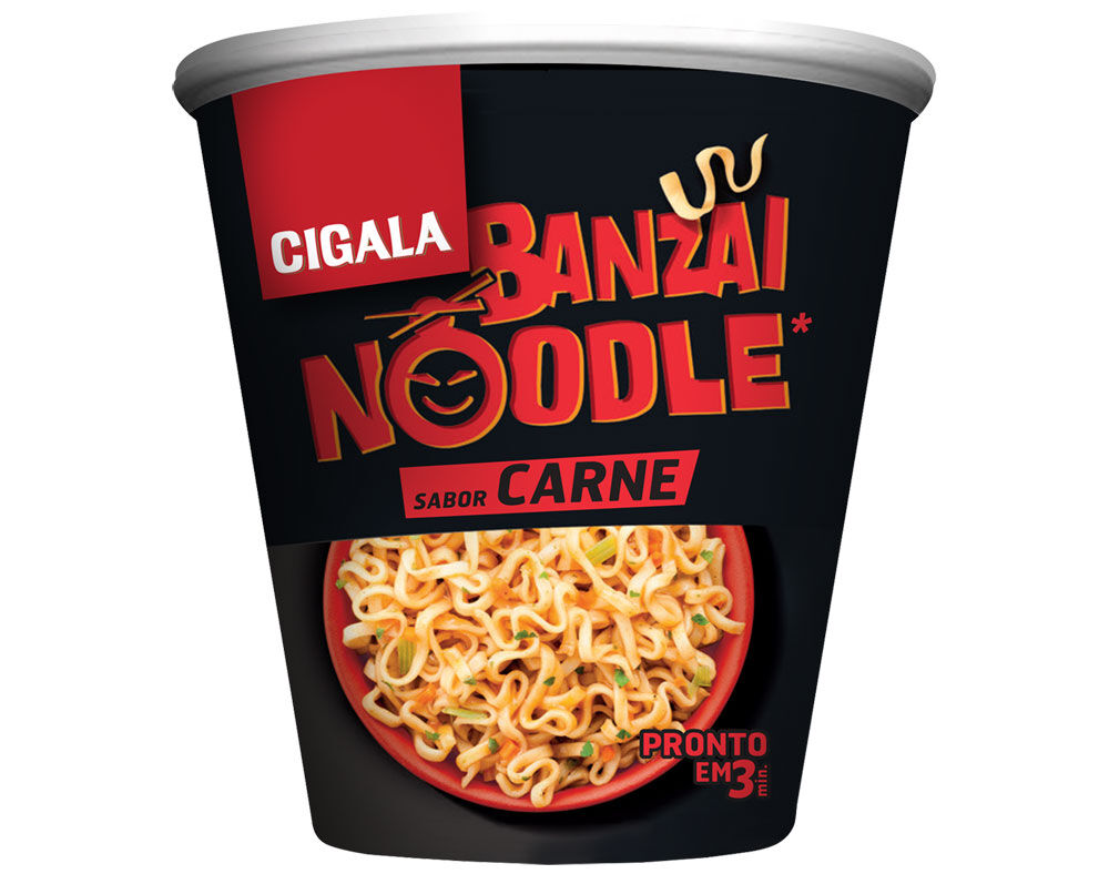 MASSA CIGALA NOODLES BANZAI SABOR A CARNE 67G