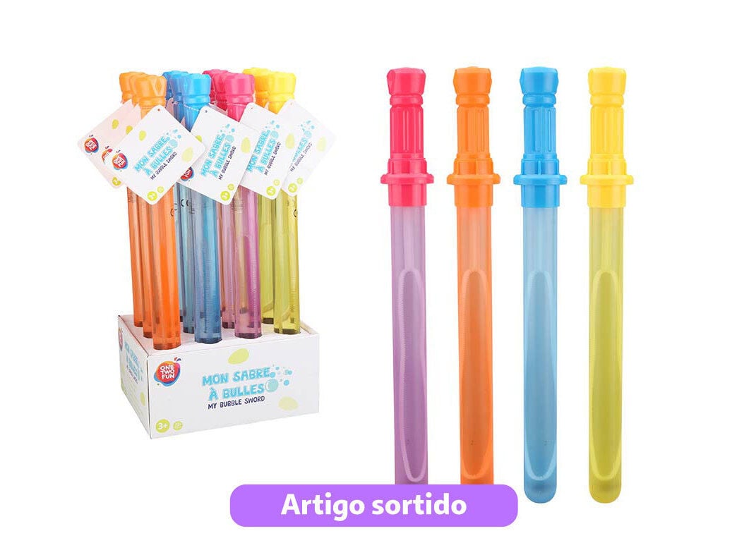 ESPADA COM BOLAS SAB&Atilde;O ONE TWO FUN CORES SORTIDAS
