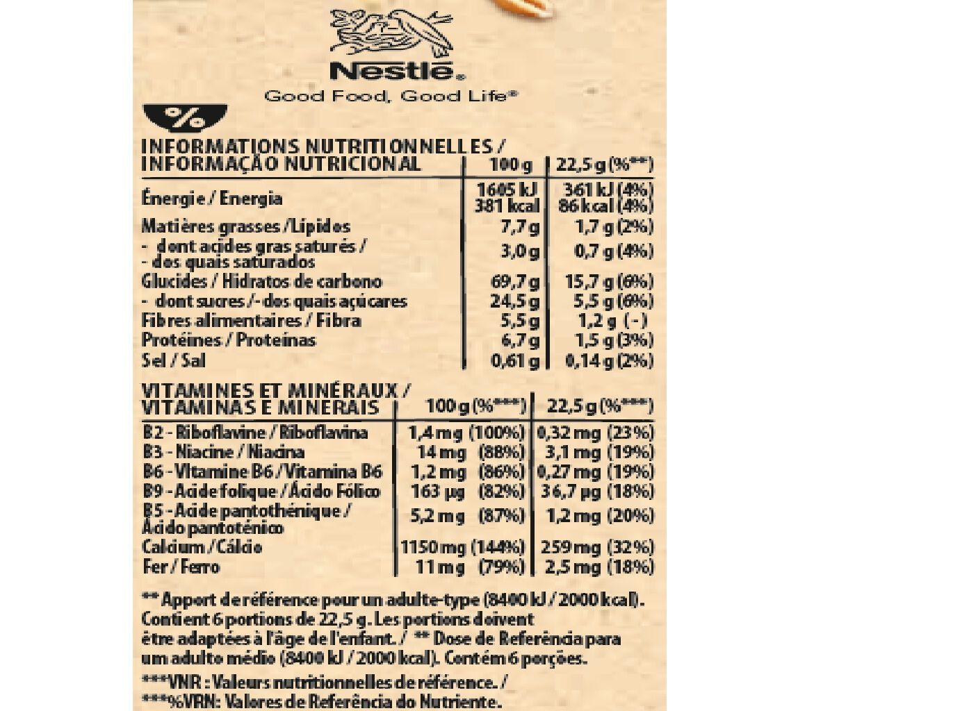 BARRAS NESTL&Eacute; FITNESS CEREAIS CHOCOLATE LEITE 135G 6UN image number 1