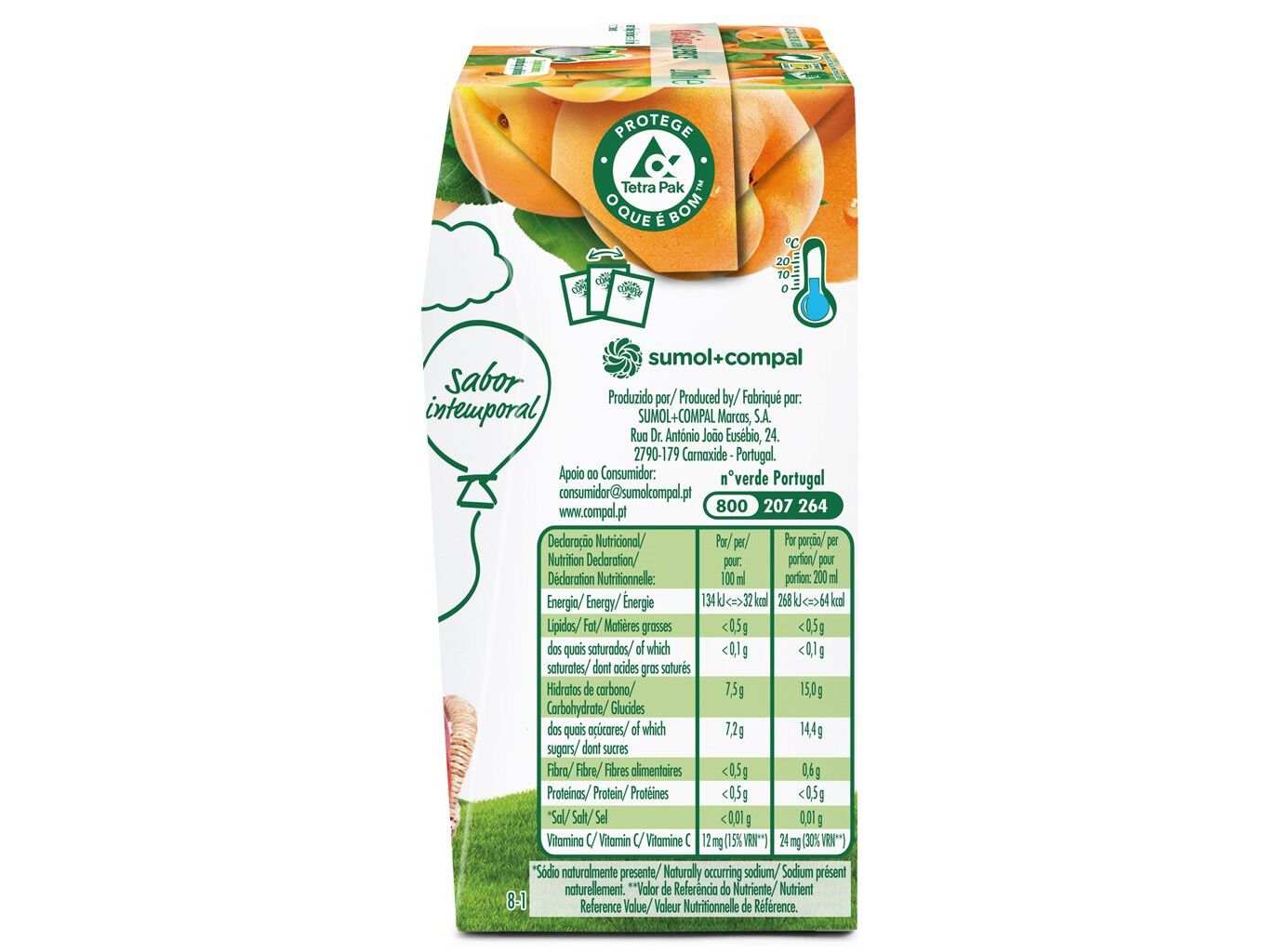 N&Eacute;CTAR COMPAL CL&Aacute;SSICO ALPERCE 3X0.20L image number 1