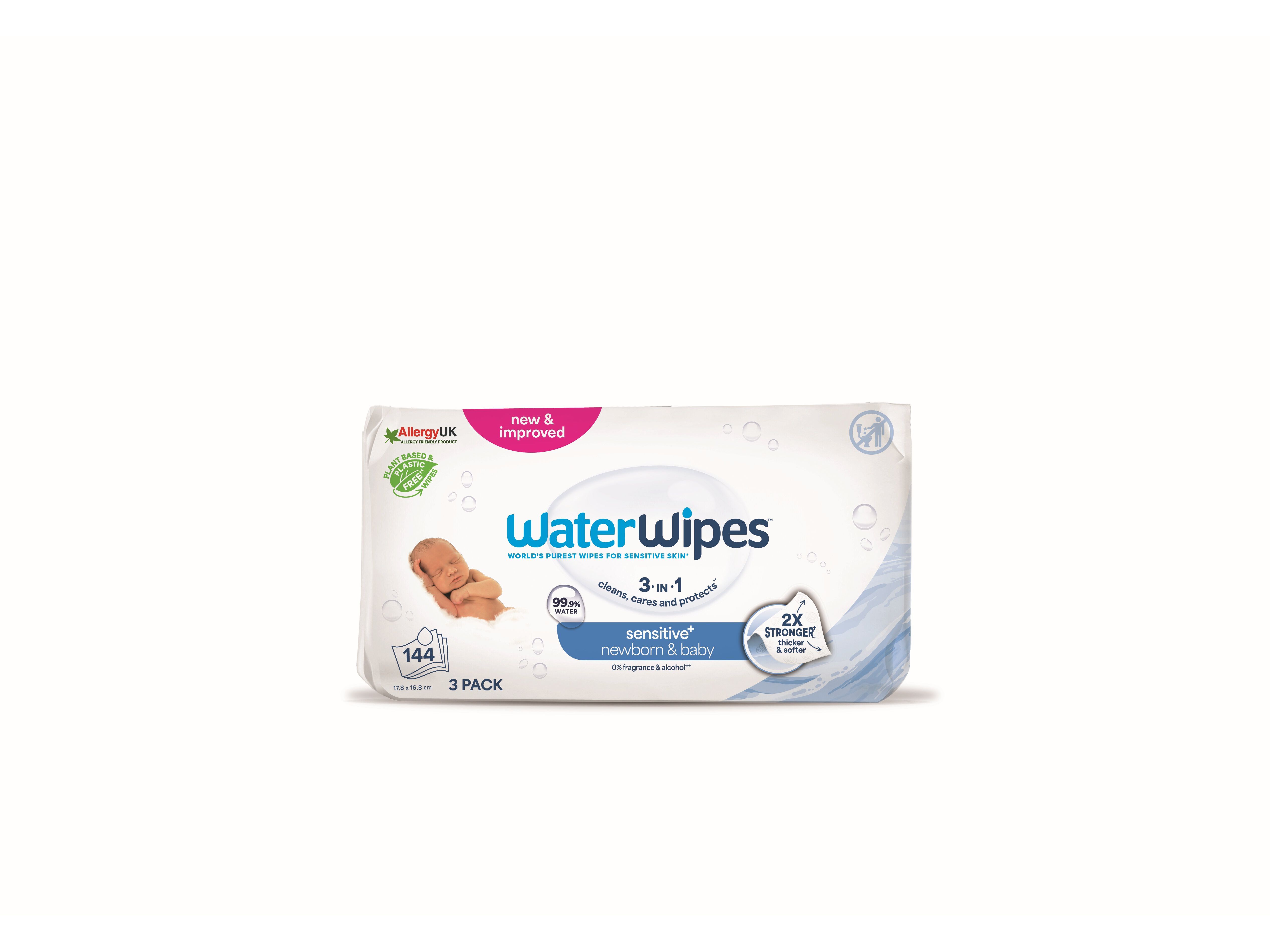 TOALHITAS WATERWIPES BIODEGRAD&Aacute;VEIS 3X48 UNID