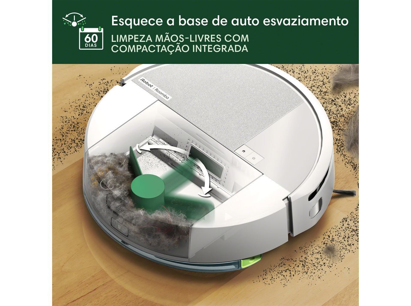 ASPIRADOR ROBOT IROBOT IRL121240 COMBO BRANCO 205 image number 2