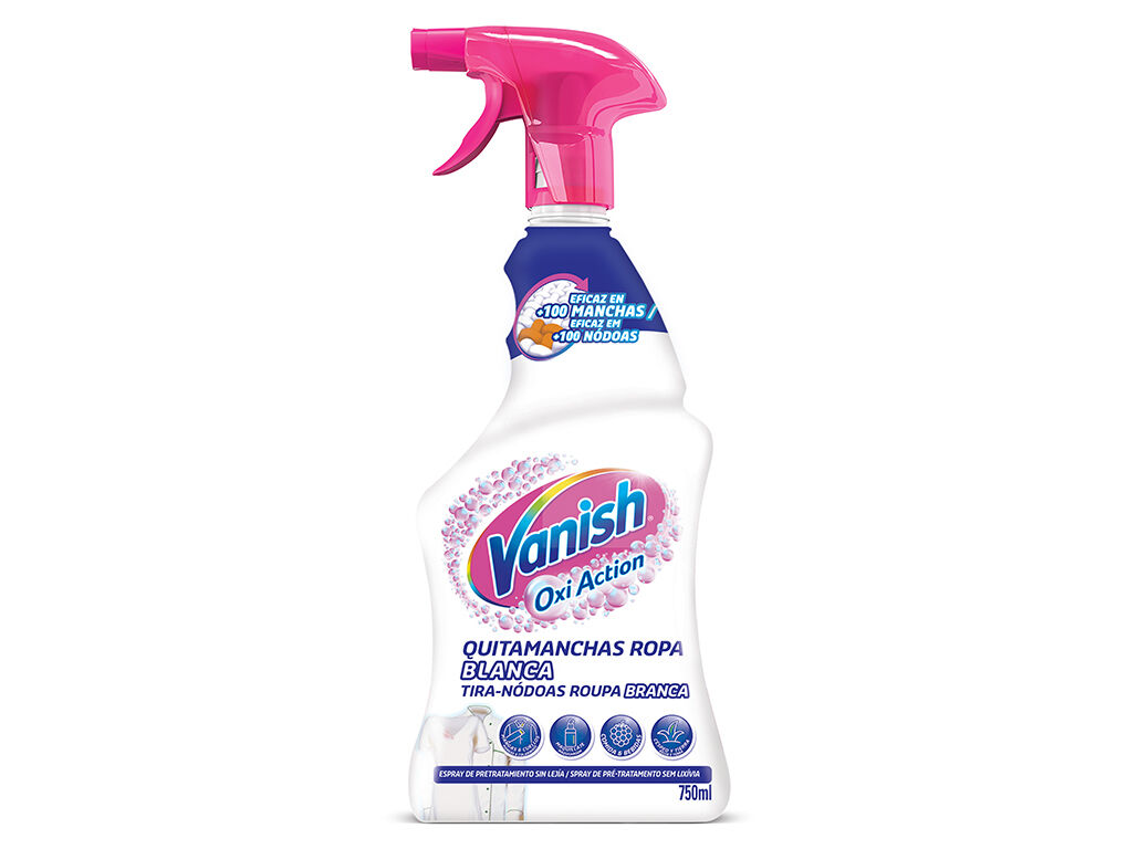 Aditivo Tira N&oacute;doas Spray Roupa Branca Vanish 750ml