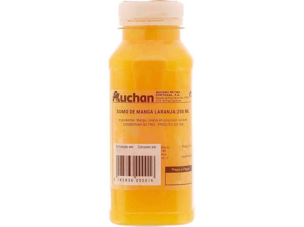 SUMO DE MANGA LARANJA 250ML image number 0