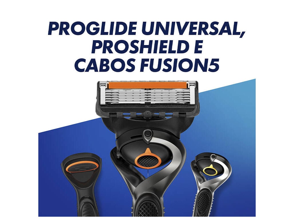 M&Aacute;QUINA DE BARBEAR COM 2 RECARGAS DE L&Acirc;MINAS PROGLIDE GILLETTE image number 5