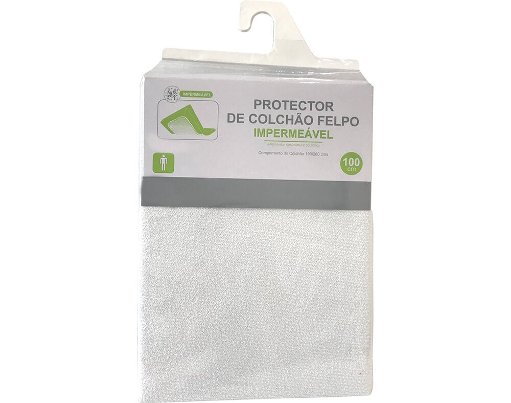 PROTETOR COLCH&Atilde;O COM REBORDO LATERAL 83%ALGOD&Atilde;O 17%POLIESTER 100X200X25CM