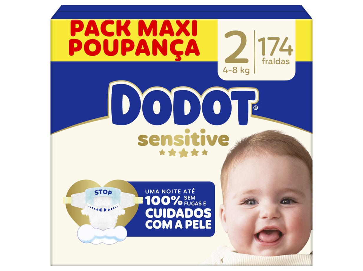 FRALDAS DODOT SENSITIVE BOX T2 174UN