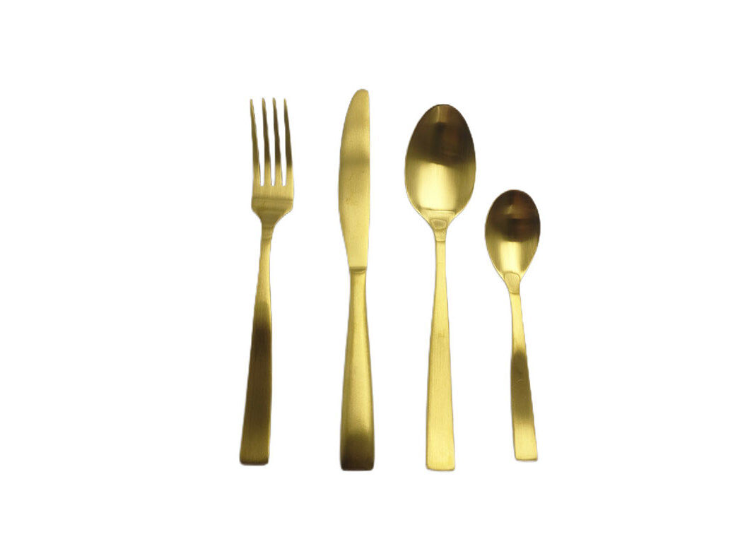 FAQUEIRO ACTUEL INOX DOURADO 16 PE&Ccedil;AS image number 0