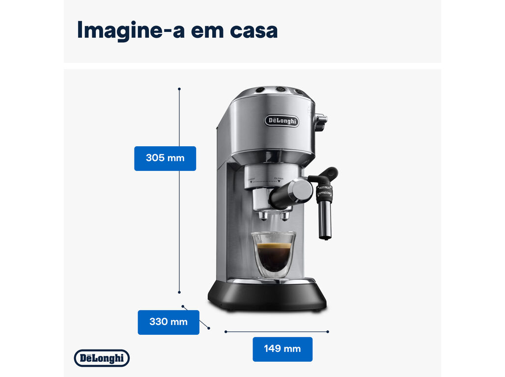 M&Aacute;QUINA DE CAF&Eacute; EXPRESSO MANUAL DELONGHI EC685.M DEDICA STYLE image number 5