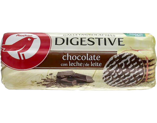 BOLACHA AUCHAN DIGESTIVE CHOCOLATE 300G image number 0