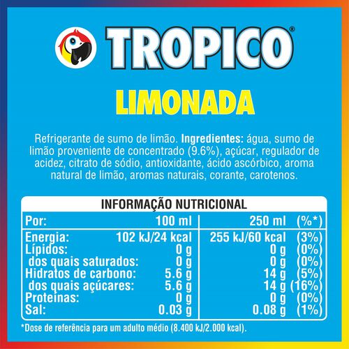 REFRIGERANTE SEM GÁS TROPICO LIMONADA 1.5L